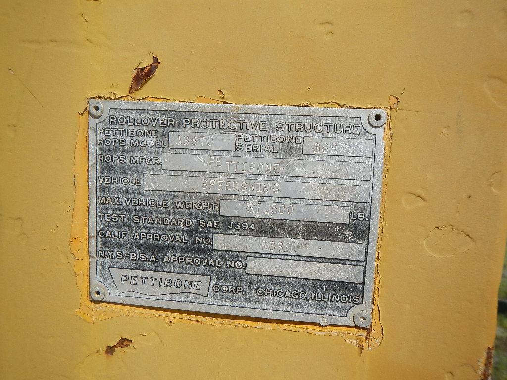 PETTIBONE 441-B SPEED SWING,  HYRAIL, GM / DETROIT DIESEL, WITH BUCKET, FOR