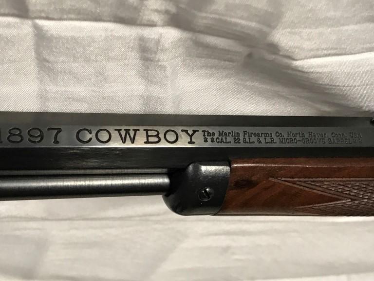 Marlin 1897 Cowboy .22 Lever Action Rifle – NIB, NBF, S#00132255        -55