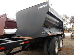 2000 SEI DUMP PUP TRAILER,  12', SPRING SUSPENSION, 24.5 HUB PILOT WHEELS,