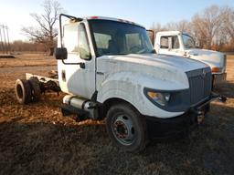 2012 INTERNATIONAL TERRA STAR CAB & CHASSIS,  MAXXFORCE DIESEL, AUTOMATIC,