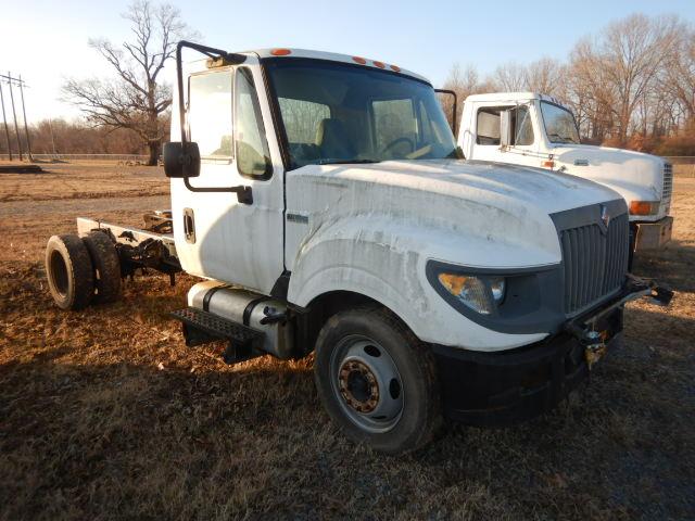 2012 INTERNATIONAL TERRA STAR CAB & CHASSIS,  MAXXFORCE DIESEL, AUTOMATIC,
