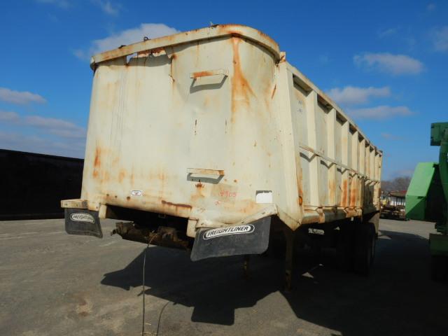 1995 DUMPRITE END DUMP TRAILER,  TANDEM AXLE, SPRING RIDE, LO-PRO 24.5 TIRE