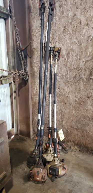 (5) POLE CHAINSAWS AND PARTS