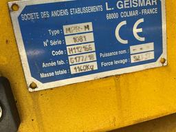 2018 Geismar MPR-M rail threader, Hatz dsl, clean & straight, Runs & operat