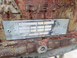 DUETZ 6 CYLINDER POWER UNIT ON STAND WITH CLUTCH NA S# 20186
