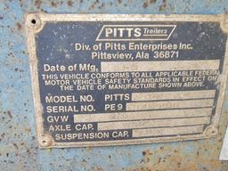1990 PITTS LT40 4-BUNK LOG TRAILER,  TANDEM AXLE, 84,000 GVW, (BLUISH/GRAY)