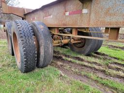 1990 PITTS LT40 4-BUNK LOG TRAILER,  TANDEM AXLE, 84,000 GVW, (BLUISH/GRAY)