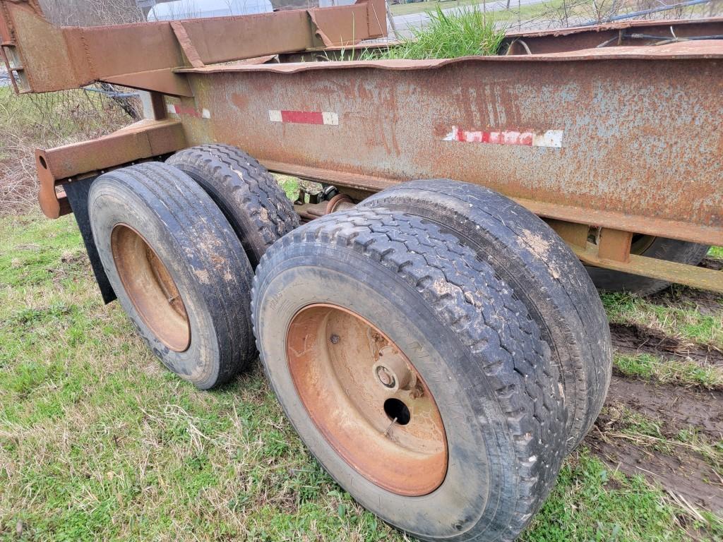 1990 PITTS LT40 4-BUNK LOG TRAILER,  TANDEM AXLE, 84,000 GVW, (BLUISH/GRAY)