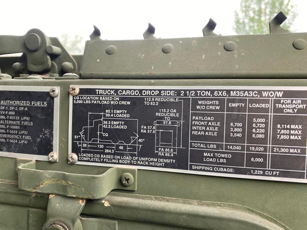 1993 AMERICAN GENERAL M35A3 MILITARY TRUCK, 11,000+ mi,  DEUCE & HALF, BOBB