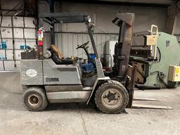 CLARK S30 STRAIGHT MAST FORKLIFT, 3,595+ hrs,  6,000LB (RESERVED FOR USE, C