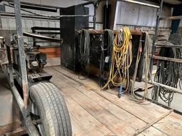 FABCO SHOPBUILT WELDING/ TOOL TRAILER,  BALL HITCH, TANDEM AXLE
