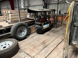 FABCO SHOPBUILT WELDING/ TOOL TRAILER,  BALL HITCH, TANDEM AXLE