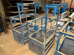 (2) BOTTLE BASKETS