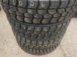 (4) 11R24.5 LUG TIRES