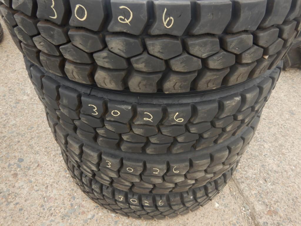 (4) 11R24.5 LUG TIRES