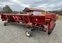 "CASE IH 2208 CORN HEADER  8 ROW 30"" SPACING, HYD DECK PLATES. TRAILER DOE