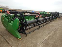 2010 JOHN DEERE 630F FLEX HEADER  POLY REEL FINGERS, FULL FINGER TABLE AUGE