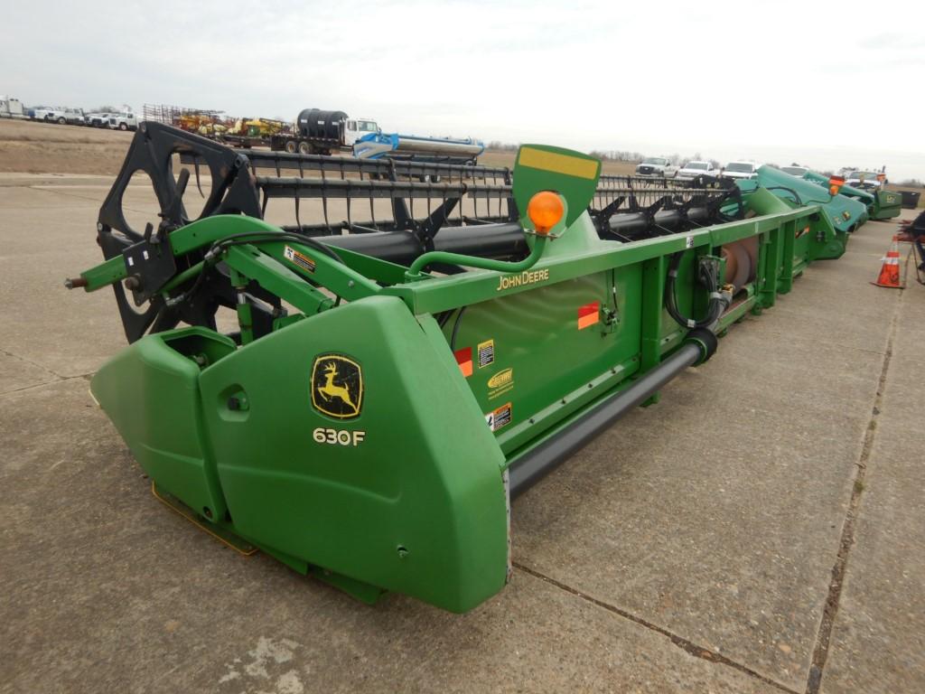 2010 JOHN DEERE 630F FLEX HEADER  POLY REEL FINGERS, FULL FINGER TABLE AUGE