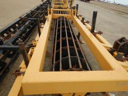 BIGHAM HC40F HIPPER TUMBLER  12 ROW 38", REAR CLEANOUTS AND BASKETS S# 454