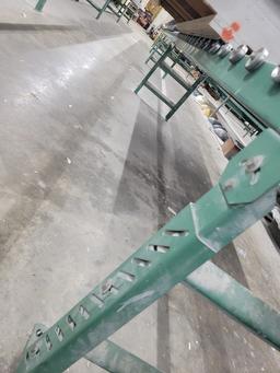 (2) SECTIONS OF ROLLER CONVEYOR,  40' EACH (BUYER IS RESPONSIBLE FOR REMOVA