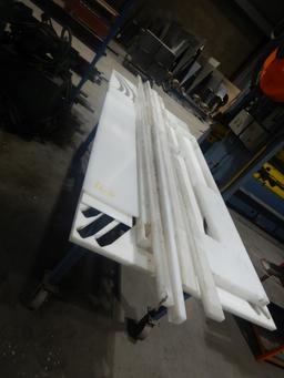 ROLL AROUND TABLE AND LOT OF UHMW PIECES