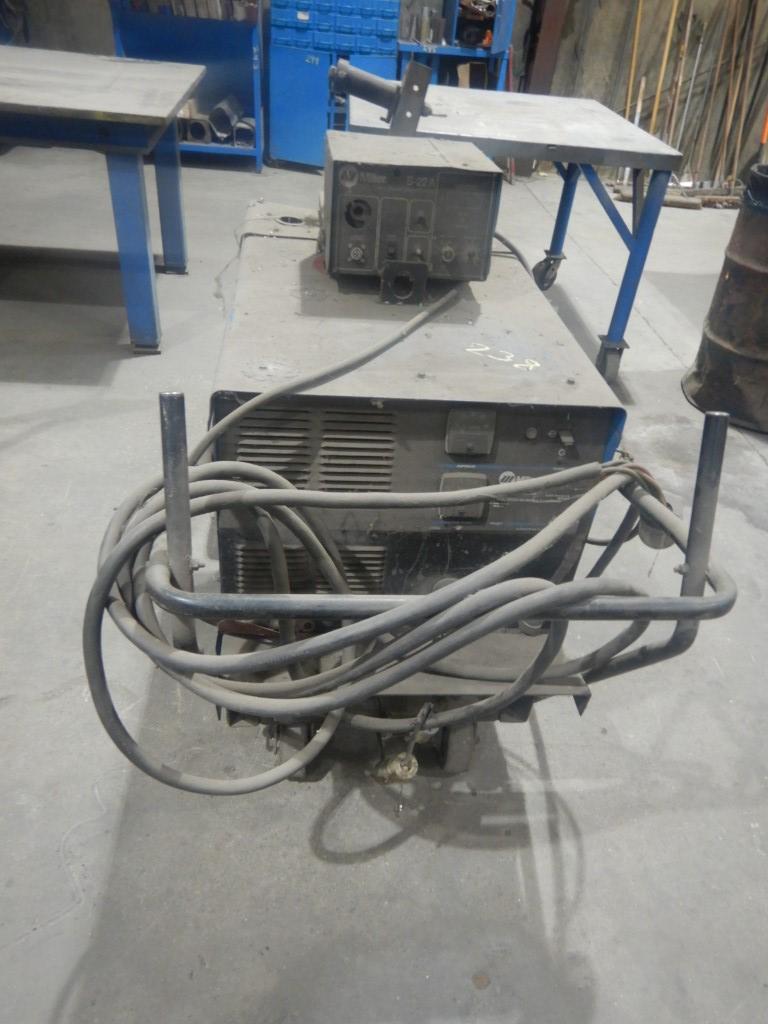 MILLER CP-302 WELDER,  MILLER S-22A WIRE FEEDER (CONDITION UNKNOWN)