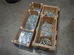 (2) CRATES WITH BOLTS, NUTS, & WASHERS