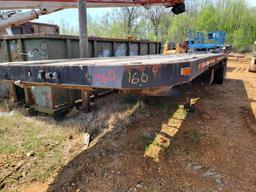 FLATBED TRAILER,  STEEL, WOOD FLOOR, TANDEM AXLE, SPRING RIDE S# N/A C# BGC