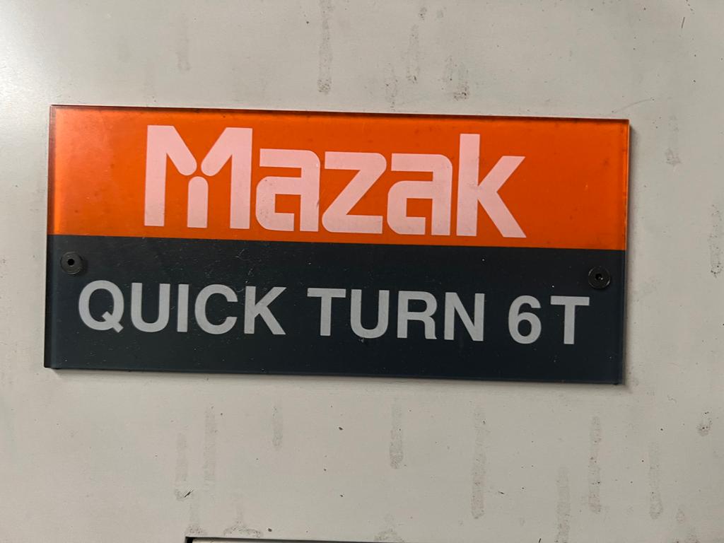 1997 MAZAK QUICK TURN 6T CNC LATHE,  MAZATROL T PLUS CONTROLS, SMW/SAMECA S