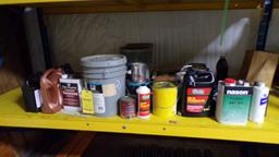 MISC PAINT, OIL THINNER, & BRUSHES