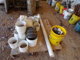 LOT OF PVC PIPE FITTINGS