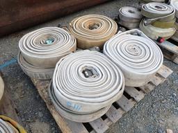 PALLET W/ FIRE HOSE