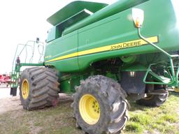 JOHN DEERE 9770 STS COMBINE, 3,137+ eng hrs, 2,422+ sep hrs,  1250/45-32 FL