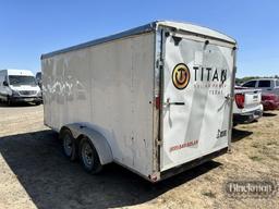 2021 CARRY ON CARGO TRAILER,  16' , TANDEM AXLE, SINGLE TIRE, S# 4YMBC1624M