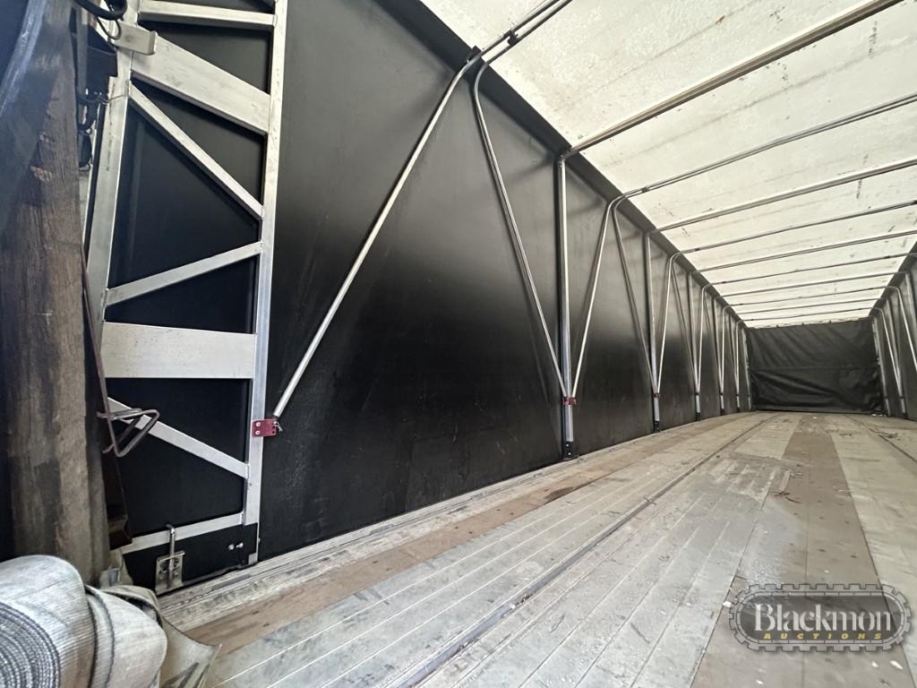 2023 Benson 48'x102” Flatbed Curtain Side Trailer with Fastrak Tarpstop Curtain System,