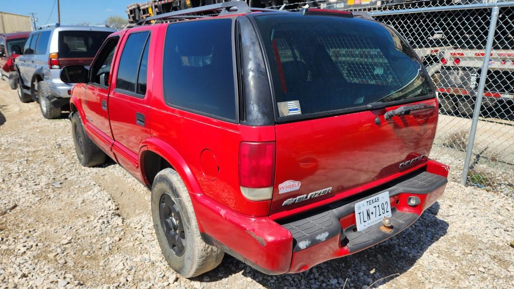 2003 CHEVY BLAZER SUV, 154254 MILES,  4 DR, 4X4, GAS, A/T, KEYS, UNKNOWN RU