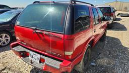 2003 CHEVY BLAZER SUV, 154254 MILES,  4 DR, 4X4, GAS, A/T, KEYS, UNKNOWN RU