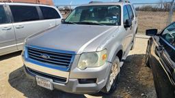 2006 FORD EXPLORER SUV, 273999 MILES,  4 DR, 2WD, GAS, A/T, KEYS, UNKNOWN R