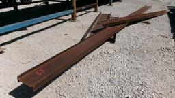 LOT OF STEEL I- BEAMS,  (4) VARIOUS SIZES & LENGTHS, AS IS WHERE IS