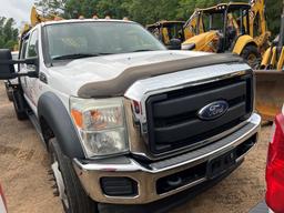 2015 FORD F550 XLT SUPER DUTY FLATBED TRUCK, 196,876 miles  CREW CAB, 6.7L