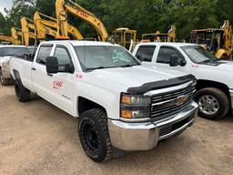 2016 CHEVROLET 2500 HD TRUCK, 364,776 miles  CREW CAB PICKUP, 4WD, 6.0L GAS