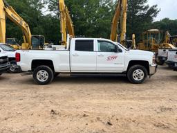 2016 CHEVROLET 2500 HD TRUCK, 281,515 Miles,  CREW CAB, 4WD, 6.0L GAS, S# 1