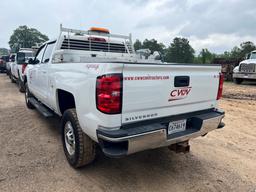 2016 CHEVROLET 2500 HD TRUCK, 281,515 Miles,  CREW CAB, 4WD, 6.0L GAS, S# 1