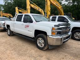 2016 CHEVROLET 2500 HD TRUCK, 281,515 Miles,  CREW CAB, 4WD, 6.0L GAS, S# 1