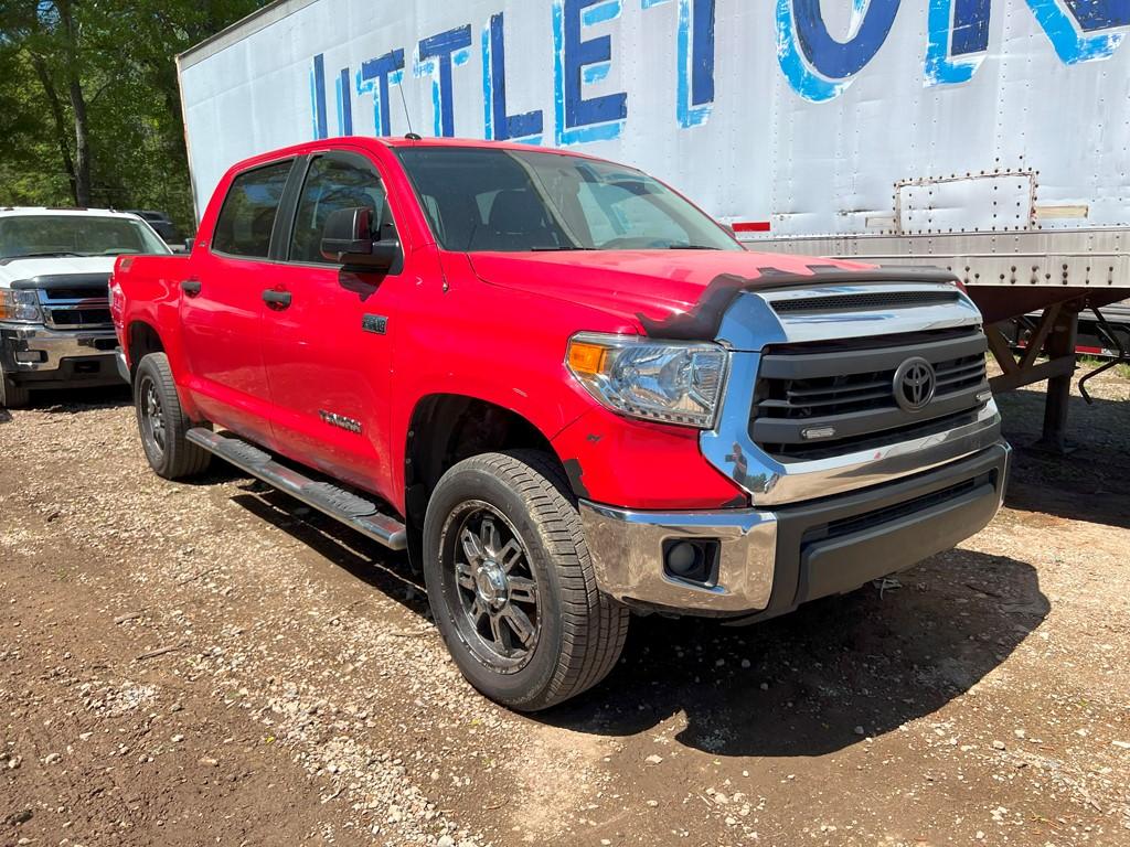 2014 TOYOTA TUNDRA CREWMAX TRUCK,  4-DOOR, 2WD, 5.7L GAS (NEEDS REPAIR), AU