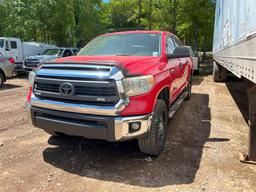 2014 TOYOTA TUNDRA CREWMAX TRUCK,  4-DOOR, 2WD, 5.7L GAS (NEEDS REPAIR), AU