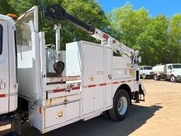 2002 FREIGHTLINER FL70 CRANE TRUCK, 376,863 Miles,  HIRAIL, IMT 3820 CRANE,