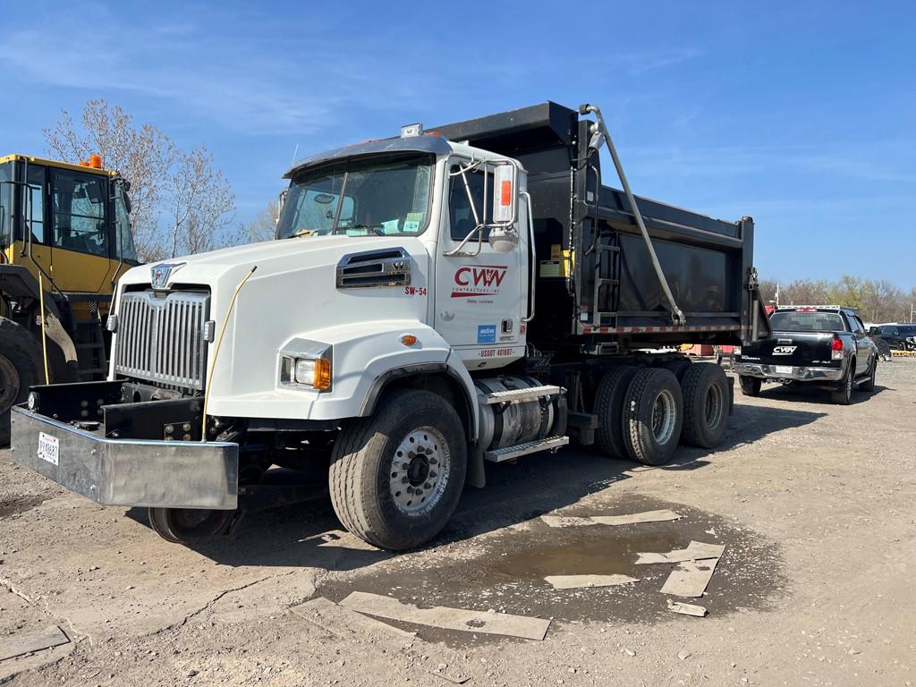 2017 WESTERN STAR 4700 ROTARY DUMP TRUCK,  DMF HIRAIL, L9 ENG, 10 SPEED/8LL