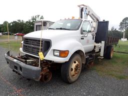 2000 FORD F550 HIRAIL GRAPPLE TRUCK, 66534+ mi,  IH DIESEL, 6 SPEED, SINGLE