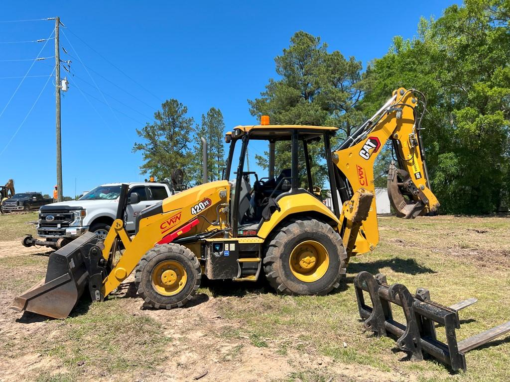 2021 CATERPILLAR 420XE-IT BACKHOE, 1430 hrs  STANDARD HOE WITH AUX HYDRAULI